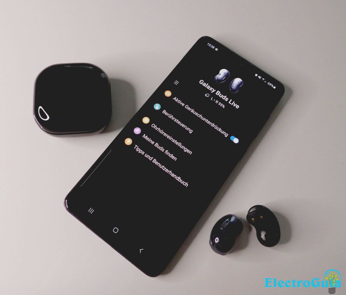 Samsung galaxy Ear Buds con aplicación para teléfonos inteligentes
